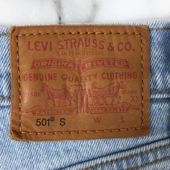 3/$20 Levi’s 501 Skinny Mom Jeans Womens 25x28 Light Wash Button Fly Premium - Picture 6 of 16